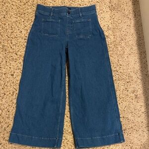SPANX Stylish Blue Wide-Leg Women's Jeans